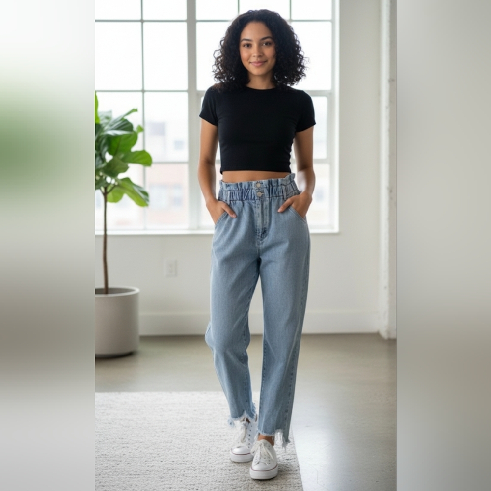 High Rise Light Blue Women's Jeans